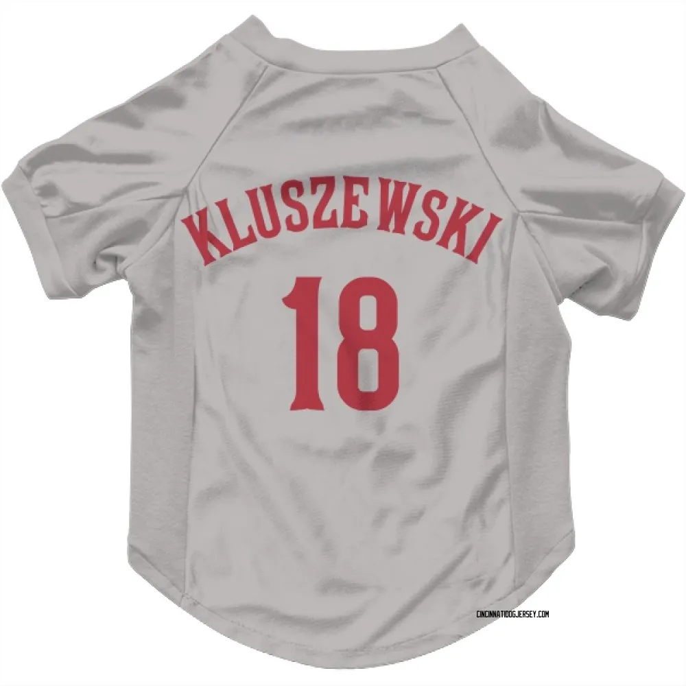 Cincinnati Reds Ted Kluszewski Gray Pet Jersey for Dog & Cat