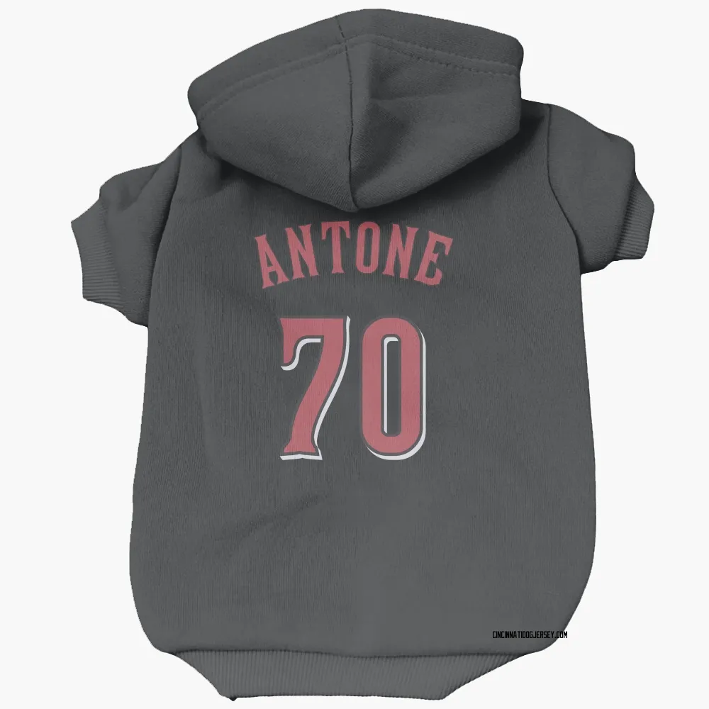 Cincinnati Reds Tejay Antone Black Pet Hoodie for Dog & Cat