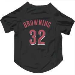 Cincinnati Reds Tom Browning Black Pet Jersey for Dog & Cat