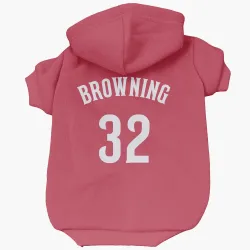 Cincinnati Reds Tom Browning Red Pet Hoodie for Dog & Cat