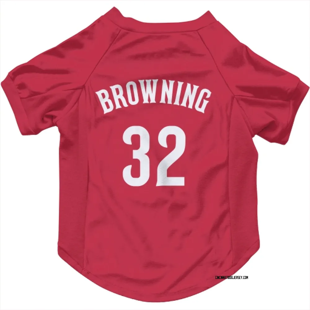 Cincinnati Reds Tom Browning Red Pet Jersey for Dog & Cat