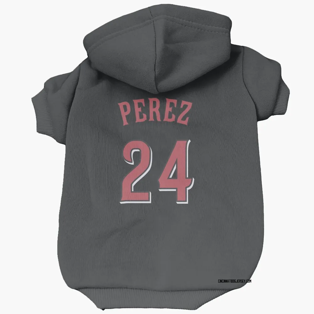 Cincinnati Reds Tony Perez Black Pet Hoodie for Dog & Cat