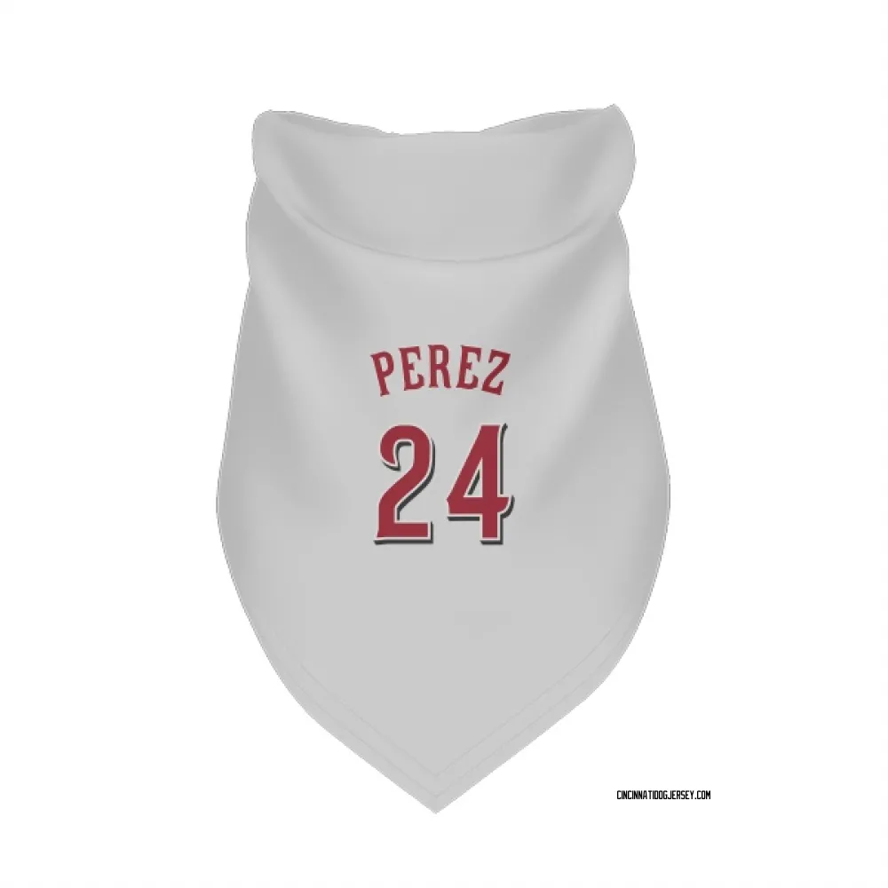 Cincinnati Reds Tony Perez White Pet Bandana for Dog & Cat