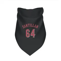 Cincinnati Reds Tony Santillan Black Pet Bandana for Dog & Cat
