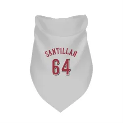 Cincinnati Reds Tony Santillan White Pet Bandana for Dog & Cat