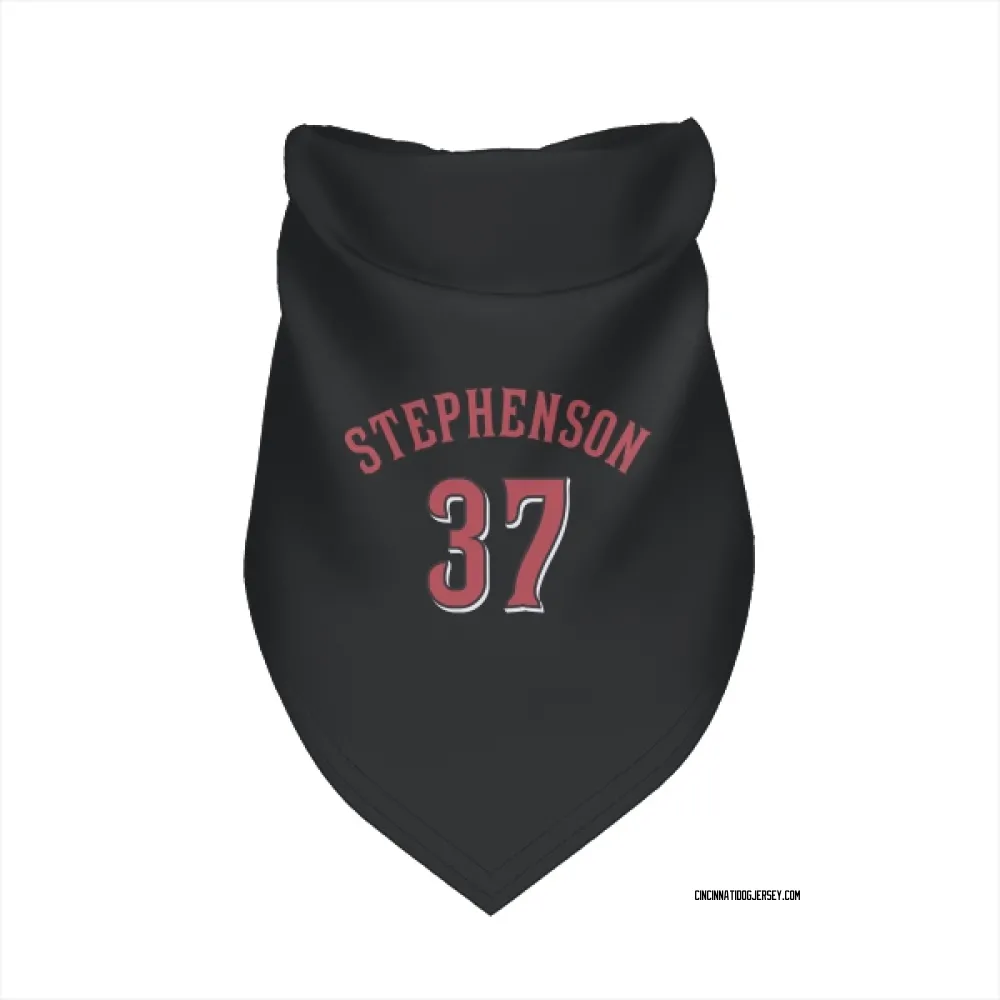 Cincinnati Reds Tyler Stephenson Black Pet Bandana for Dog & Cat