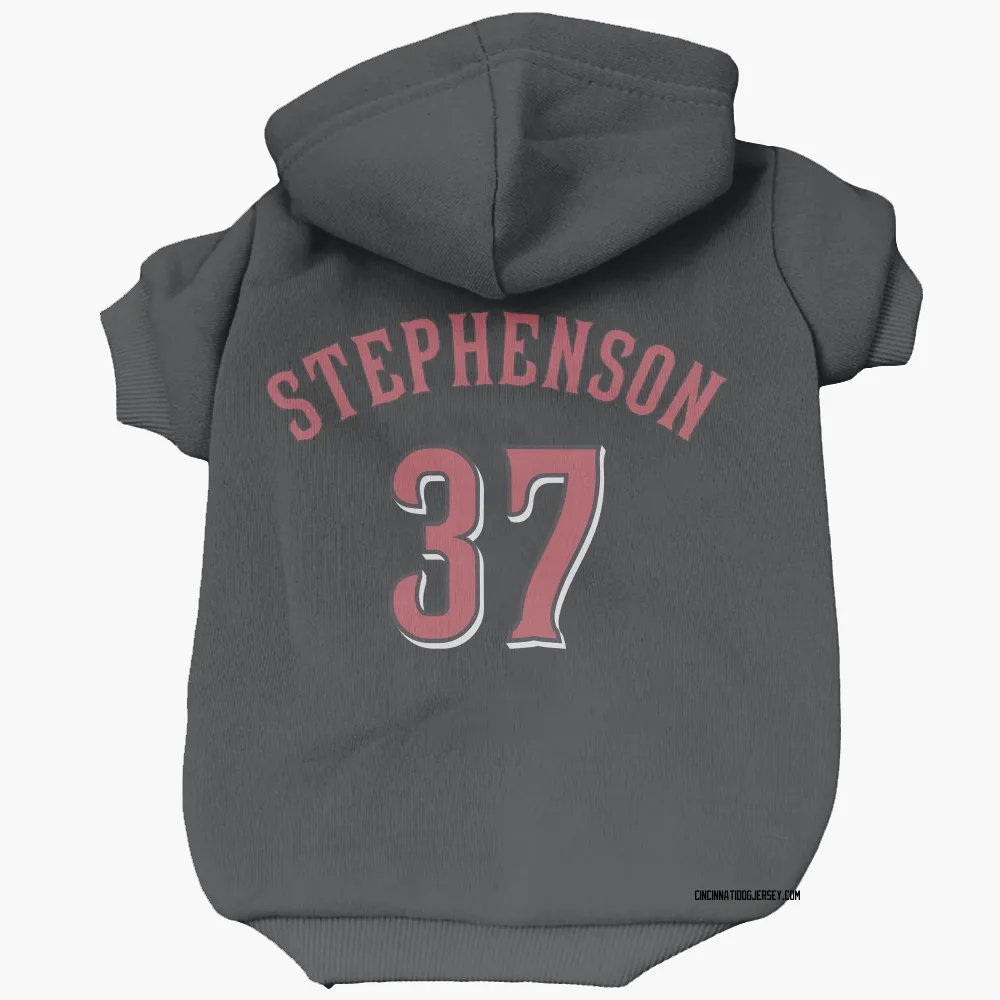 Cincinnati Reds Tyler Stephenson Black Pet Hoodie for Dog & Cat