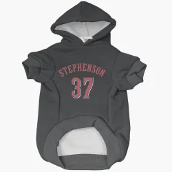 Cincinnati Reds Tyler Stephenson Black Pet Hoodie for Dog & Cat