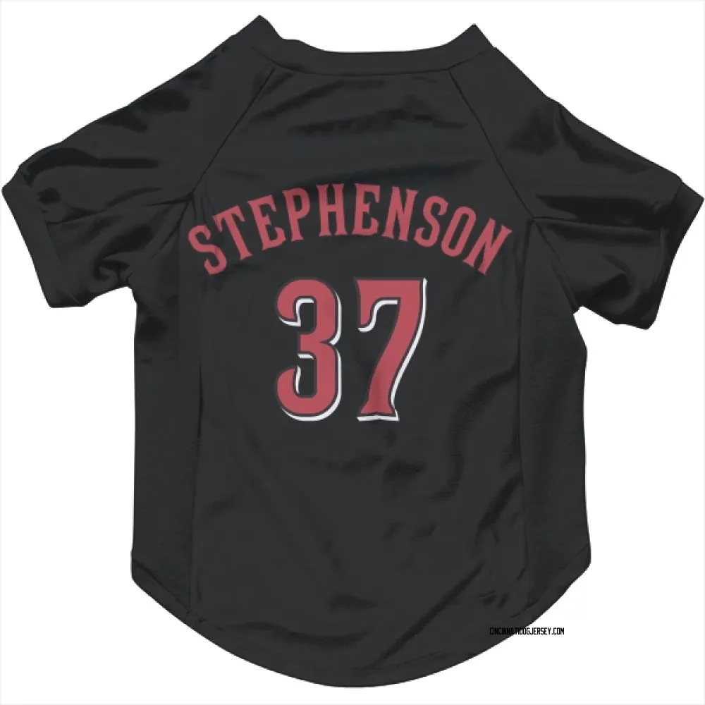 Cincinnati Reds Tyler Stephenson Black Pet Jersey for Dog & Cat