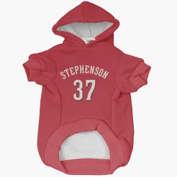 Cincinnati Reds Tyler Stephenson Scarlet Pet Hoodie for Dog & Cat
