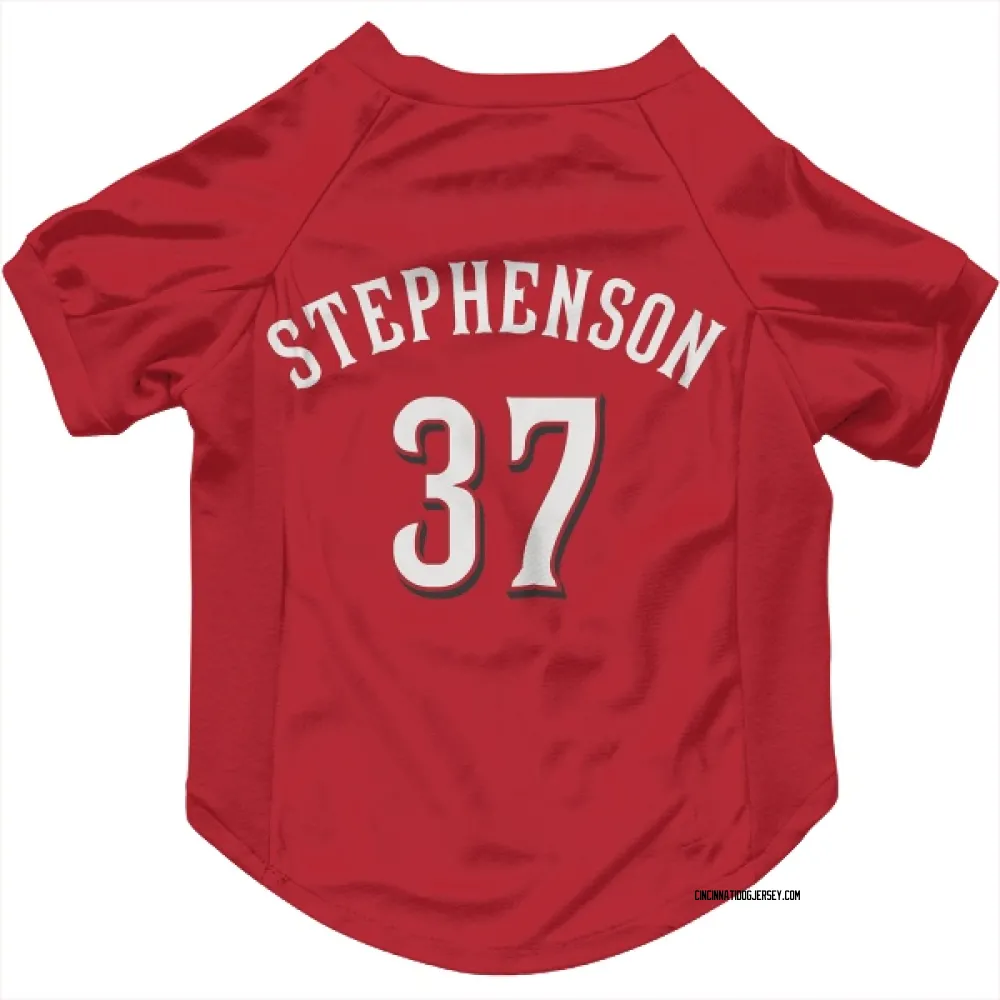 Cincinnati Reds Tyler Stephenson Scarlet Pet Jersey for Dog & Cat