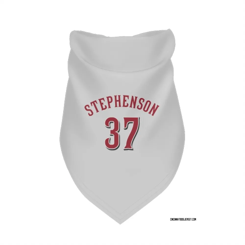 Cincinnati Reds Tyler Stephenson White Pet Bandana for Dog & Cat