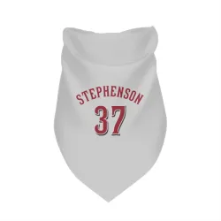 Cincinnati Reds Tyler Stephenson White Pet Bandana for Dog & Cat