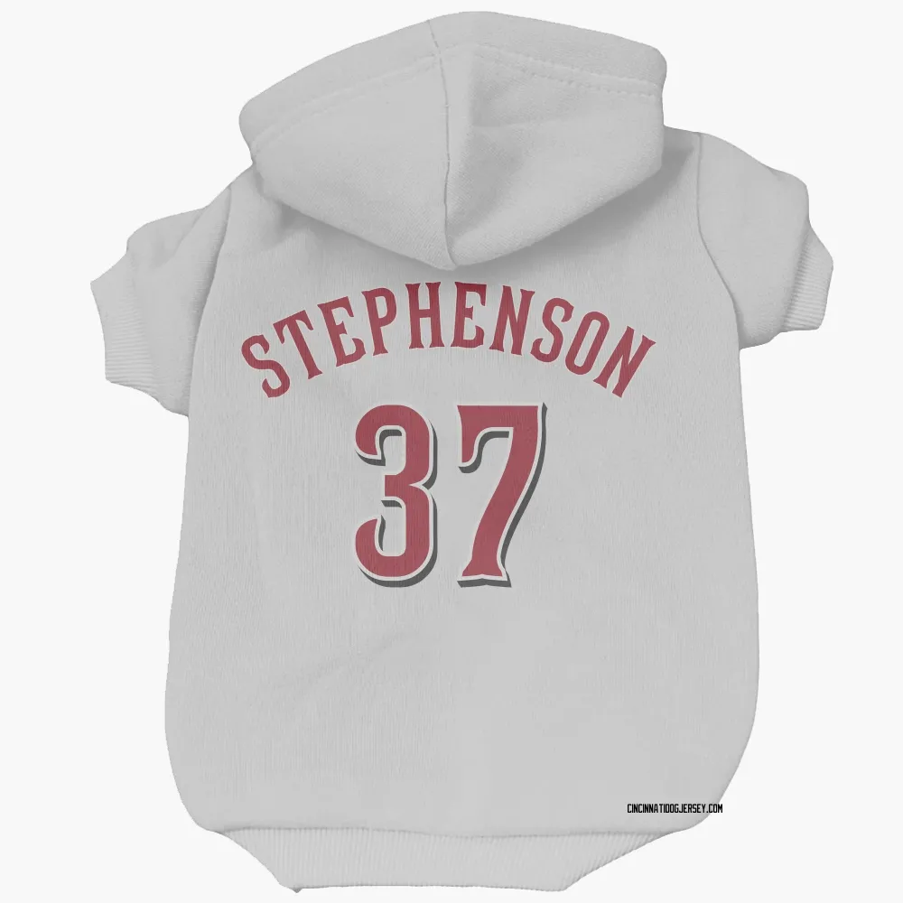 Cincinnati Reds Tyler Stephenson White Pet Hoodie for Dog & Cat