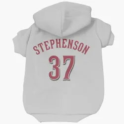 Cincinnati Reds Tyler Stephenson White Pet Hoodie for Dog & Cat