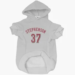 Cincinnati Reds Tyler Stephenson White Pet Hoodie for Dog & Cat