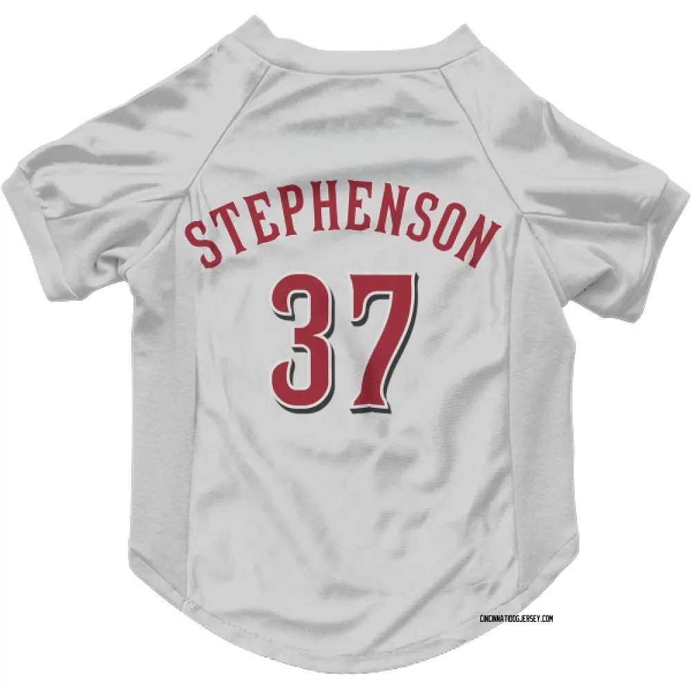 Cincinnati Reds Tyler Stephenson White Pet Jersey for Dog & Cat