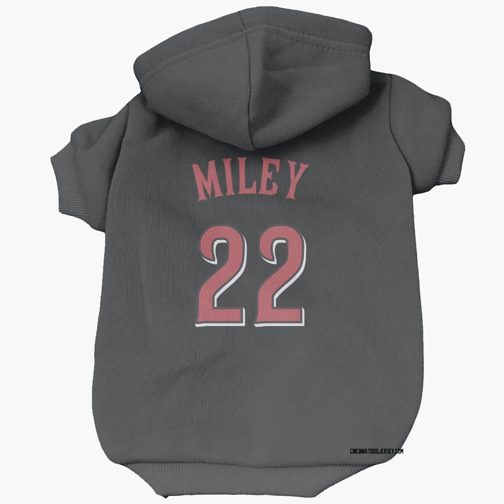 Cincinnati Reds Wade Miley Black Pet Hoodie for Dog & Cat