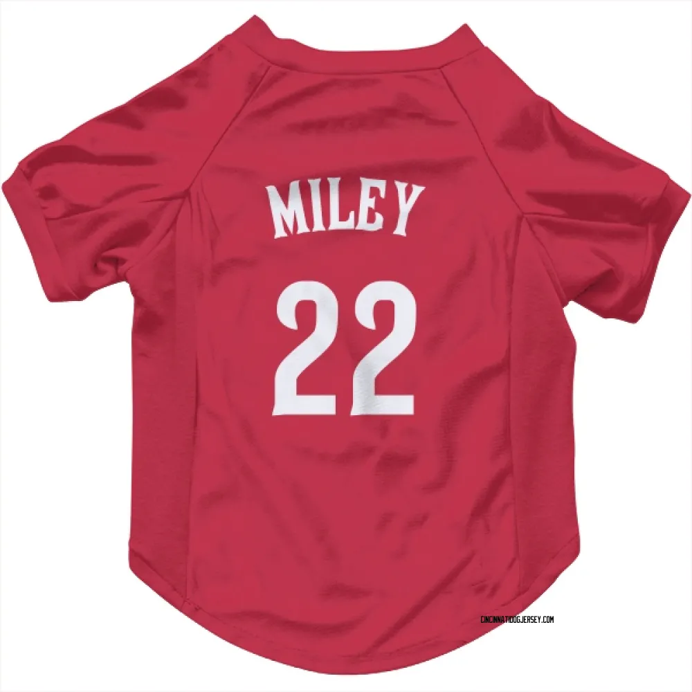 Cincinnati Reds Wade Miley Red Pet Jersey for Dog & Cat