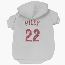 Cincinnati Reds Wade Miley White Pet Hoodie for Dog & Cat