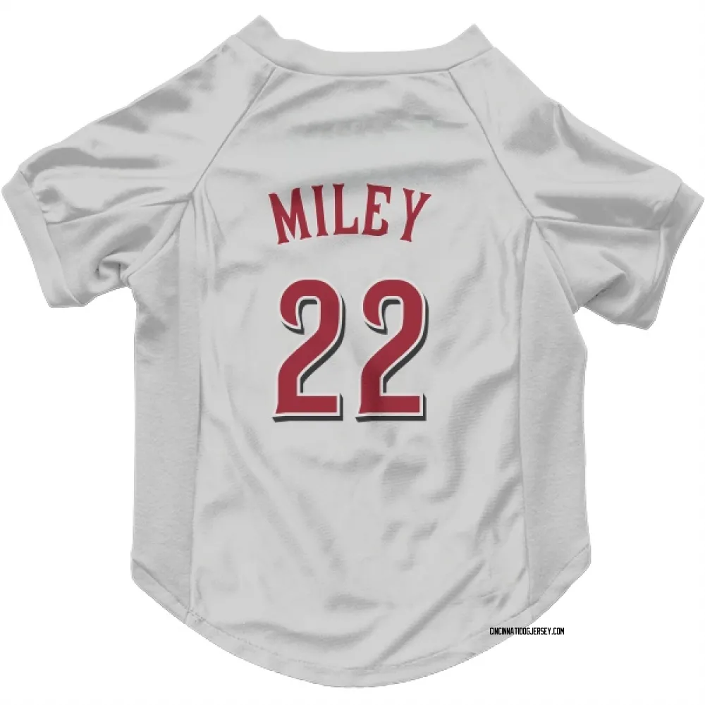 Cincinnati Reds Wade Miley White Pet Jersey for Dog & Cat