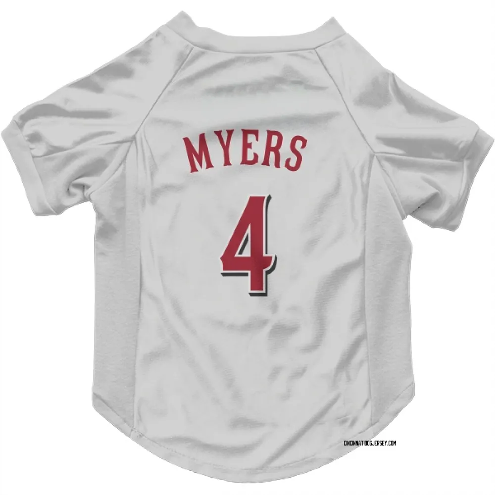 Cincinnati Reds Wil Myers White Pet Jersey for Dog & Cat