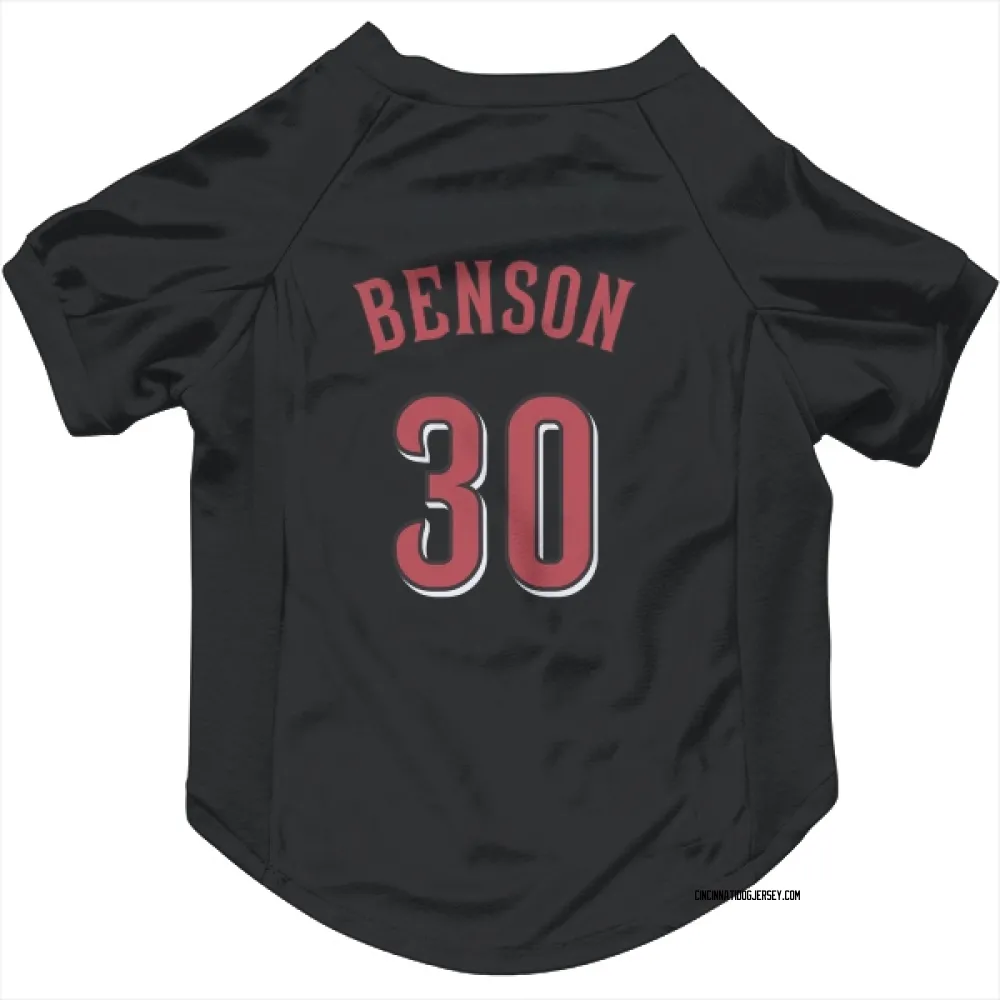 Cincinnati Reds Will Benson Black Pet Jersey for Dog & Cat