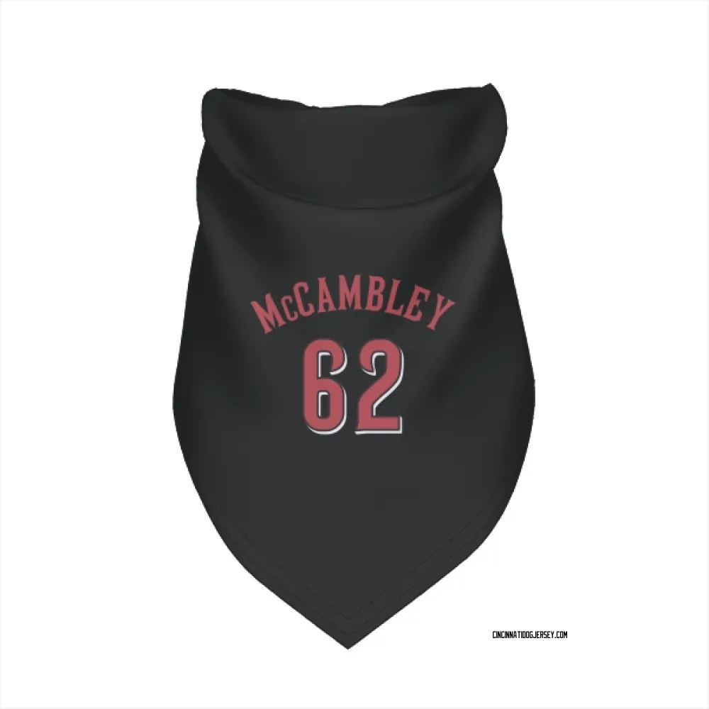 Cincinnati Reds Zachary McCambley Black Pet Bandana for Dog & Cat