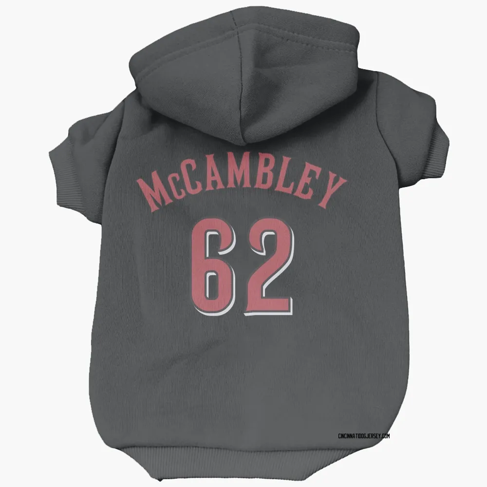 Cincinnati Reds Zachary McCambley Black Pet Hoodie for Dog & Cat